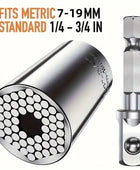 Llave de torque universal 7-19mm Hexagonal Multi-funcional Socket universal