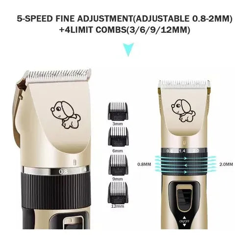 Kit De Máquina Cortadora De Pelo Para Mascotas Y Perros