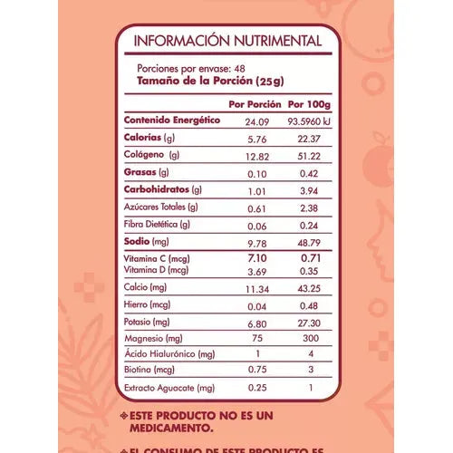 Colageno Hidrolizado A&g Persea Sabor Naranja 1.2 Kg Vitam C