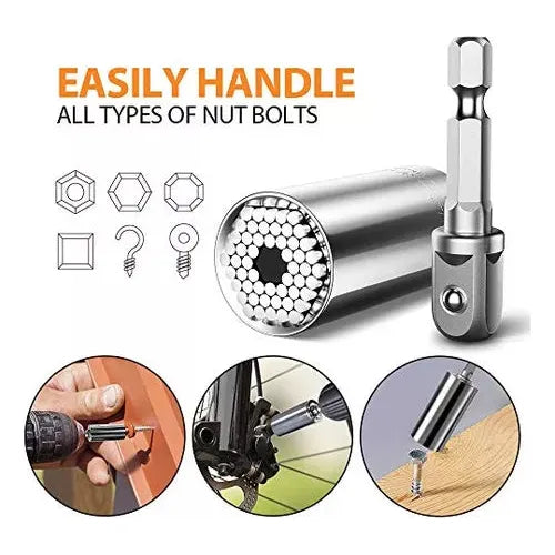 Llave de torque universal 7-19mm Hexagonal Multi-funcional Socket universal