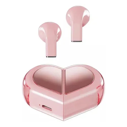 Auriculares Bluetooth Inalámbricos Con Forma De Corazón Dos Formas Talla Pequeña