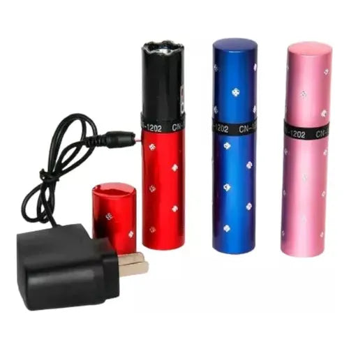 Lápiz Labial Defensa Personal Lampara Con Tazer
