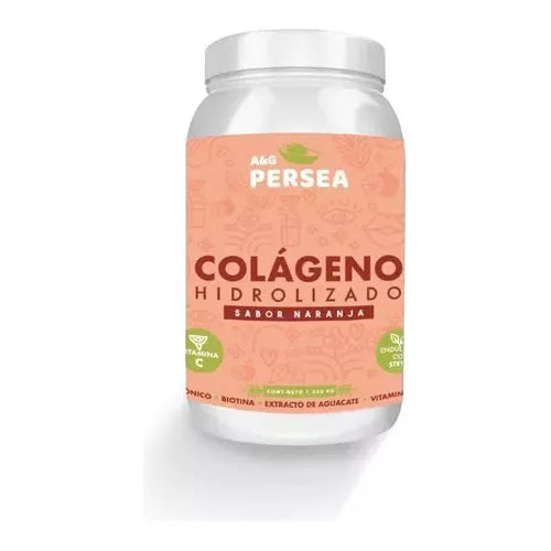 Colageno Hidrolizado A&g Persea Sabor Naranja 1.2 Kg Vitam C