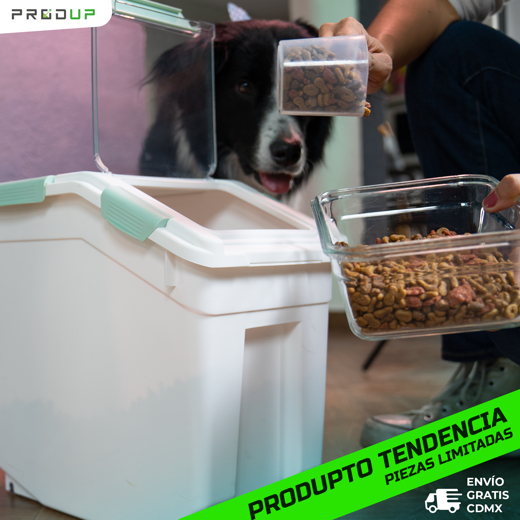 Contenedor Almacen Cierre Hermético Comida Para Perro 10kg
