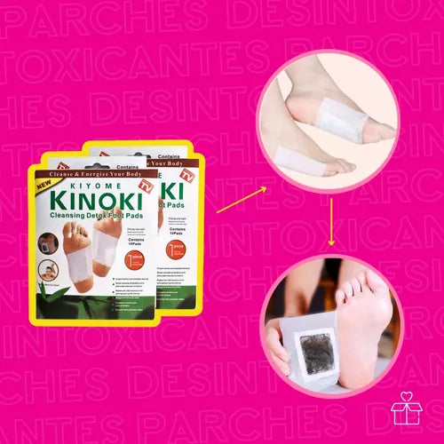 100 Parches Desintoxicantes Para Pies Kinoki