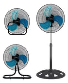 Ventilador Industrial 3 En1 De Pie Pared Piso Aspas Metálico