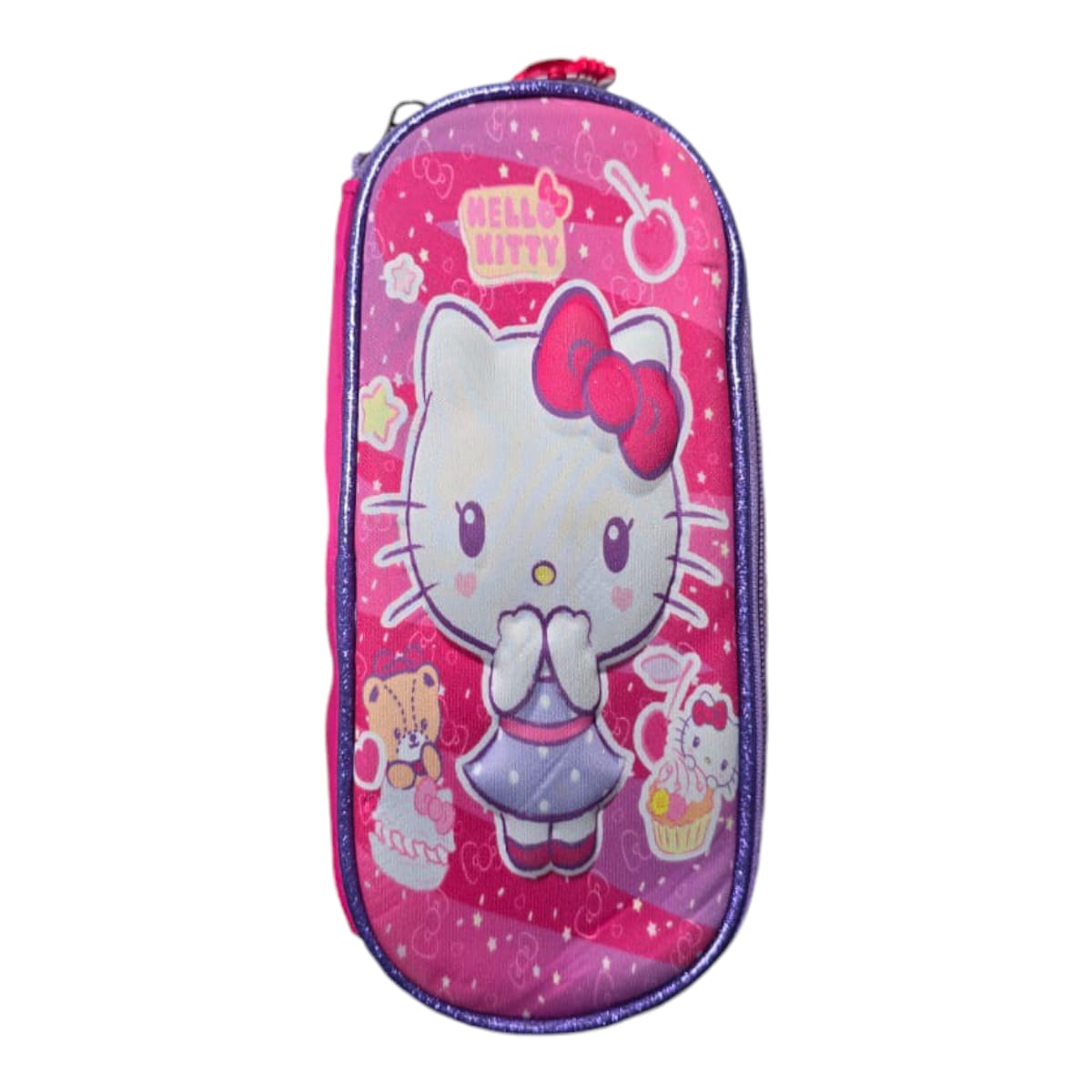 Mochila Escolar Lapicera Lonchera Térmica 3piezas Mochilas Para Niños Primaria Con Gran Capacidad Dibujo 3D Hello Kitty