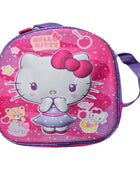 Mochila Escolar Lapicera Lonchera Térmica 3piezas Mochilas Para Niños Primaria Con Gran Capacidad Dibujo 3D Hello Kitty