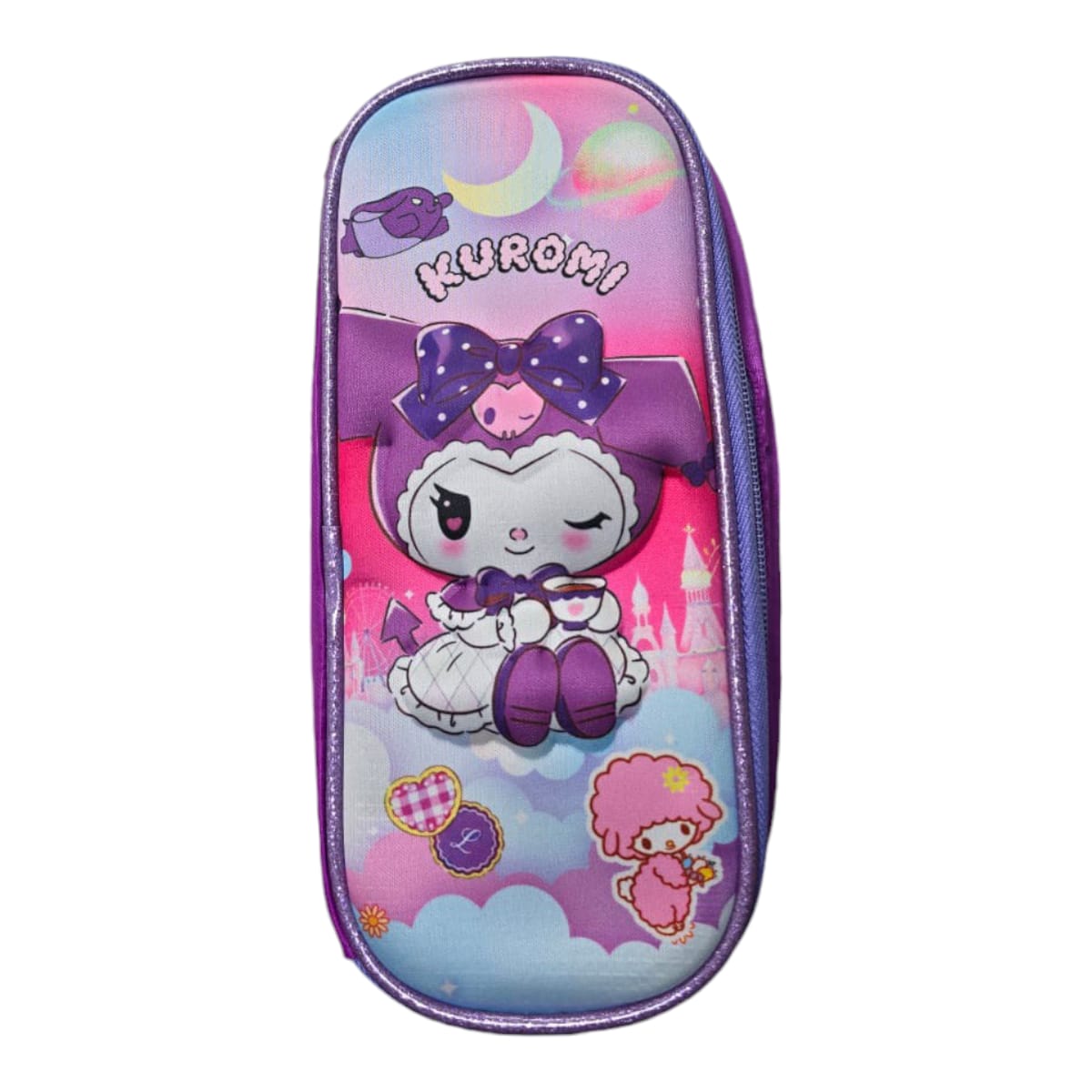 Mochila Escolar Lapicera Lonchera Térmica 3piezas Mochilas Para Niños Primaria Con Gran Capacidad Dibujo 3D Kuromi