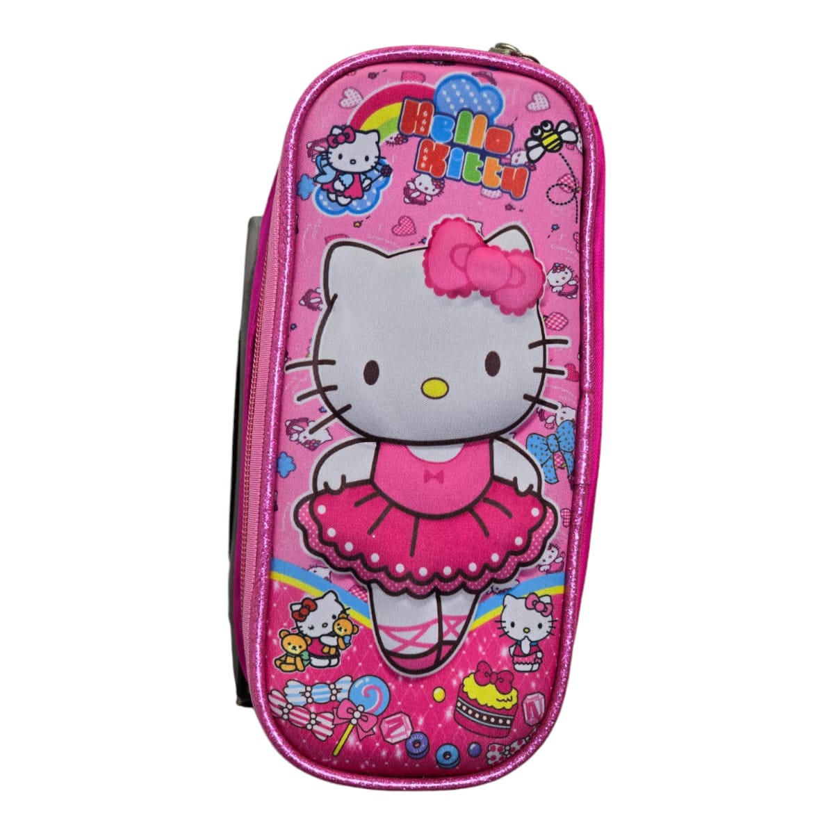 Mochila Escolar Lapicera Lonchera Térmica 3piezas Mochilas Para Niños Primaria Con Gran Capacidad Dibujo 3D Hello Kitty