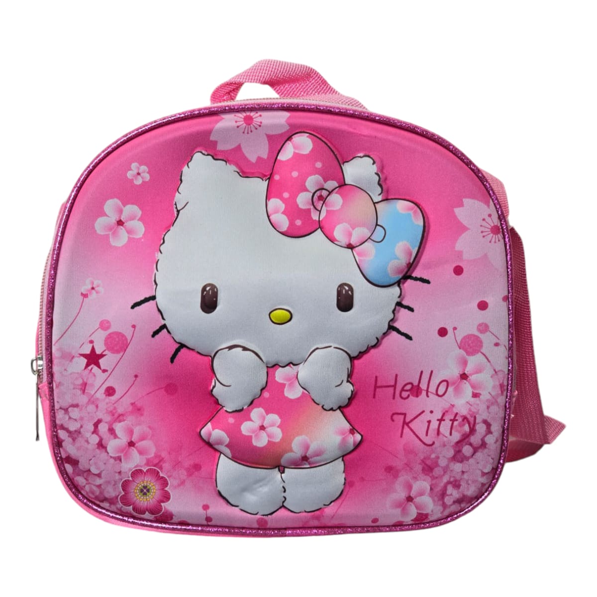 Mochila Escolar Lapicera Lonchera Térmica 3piezas Mochilas Para Niños Primaria Con Gran Capacidad Dibujo 3D Hello Kitty