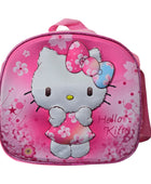 Mochila Escolar Lapicera Lonchera Térmica 3piezas Mochilas Para Niños Primaria Con Gran Capacidad Dibujo 3D Hello Kitty