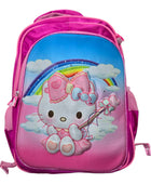 Mochila Escolar Lapicera Lonchera Térmica 3piezas Mochilas Para Niños Primaria Con Gran Capacidad Dibujo 3D Hello Kitty
