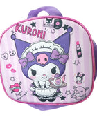 Mochila Escolar Lapicera Lonchera Térmica 3piezas Mochilas Para Niños Primaria Con Gran Capacidad Dibujo 3D Kuromi
