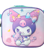 Mochila Escolar Lapicera Lonchera Térmica 3piezas Mochilas Para Niños Primaria Con Gran Capacidad Dibujo 3D Kuromi