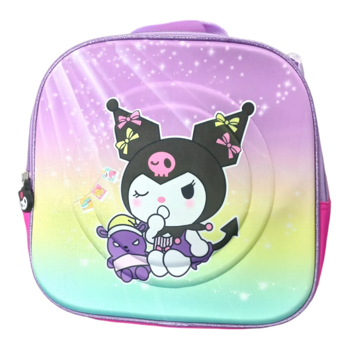 Mochila Escolar Lapicera Lonchera Térmica 3piezas Mochilas Para Niños Primaria Con Gran Capacidad Dibujo 3D Kuromi
