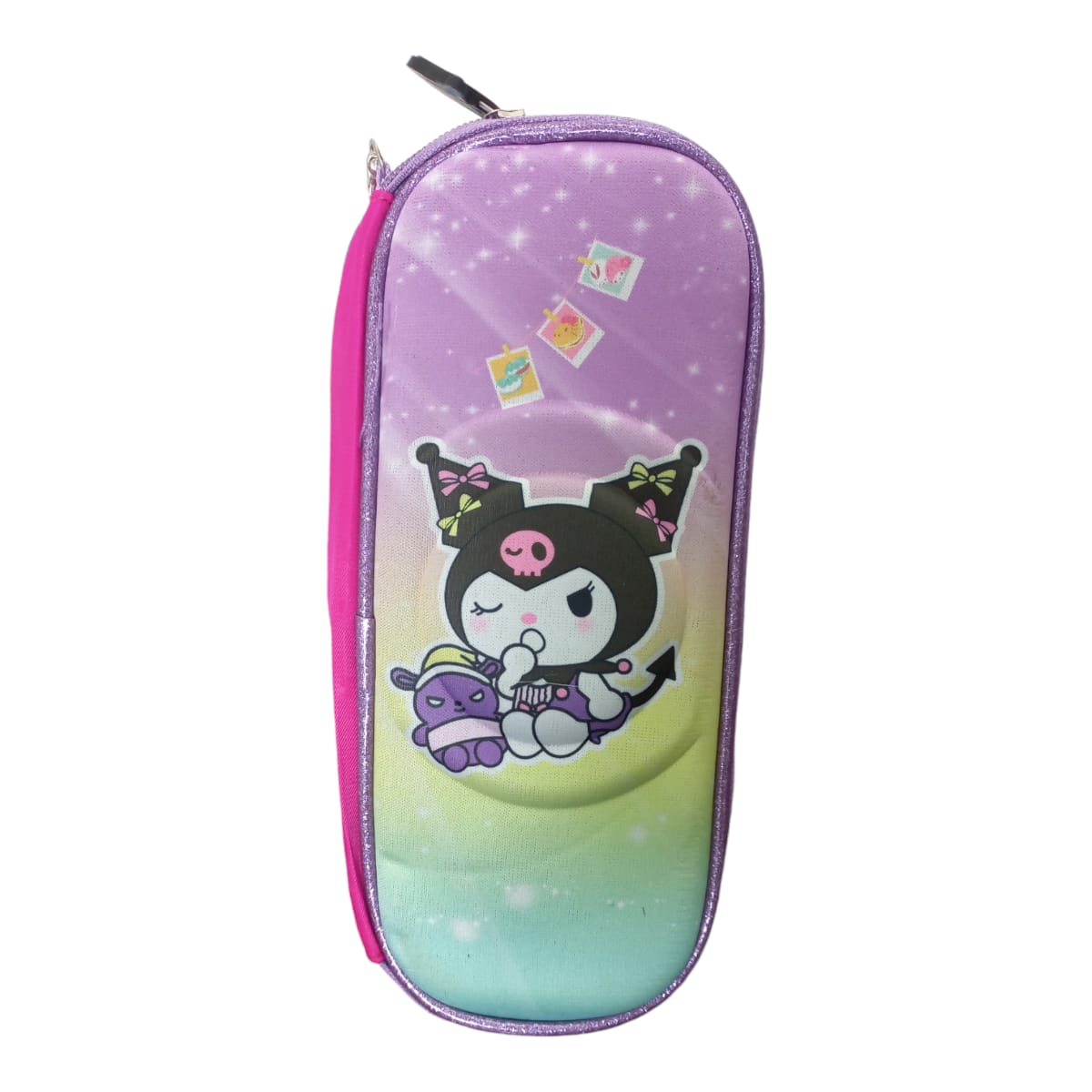 Mochila Escolar Lapicera Lonchera Térmica 3piezas Mochilas Para Niños Primaria Con Gran Capacidad Dibujo 3D Kuromi