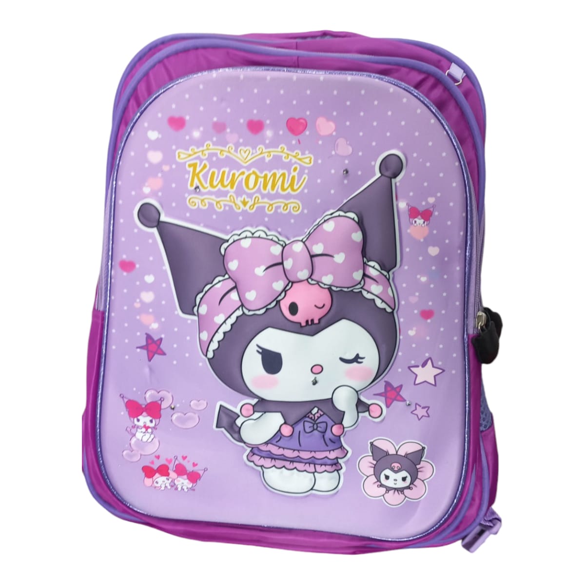 Mochila Escolar Lapicera Lonchera Térmica 3piezas Mochilas Para Niños Primaria Con Gran Capacidad Dibujo 3D Kuromi