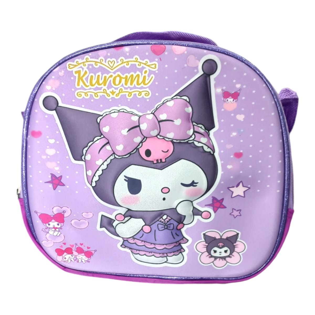 Mochila Escolar Lapicera Lonchera Térmica 3piezas Mochilas Para Niños Primaria Con Gran Capacidad Dibujo 3D Kuromi