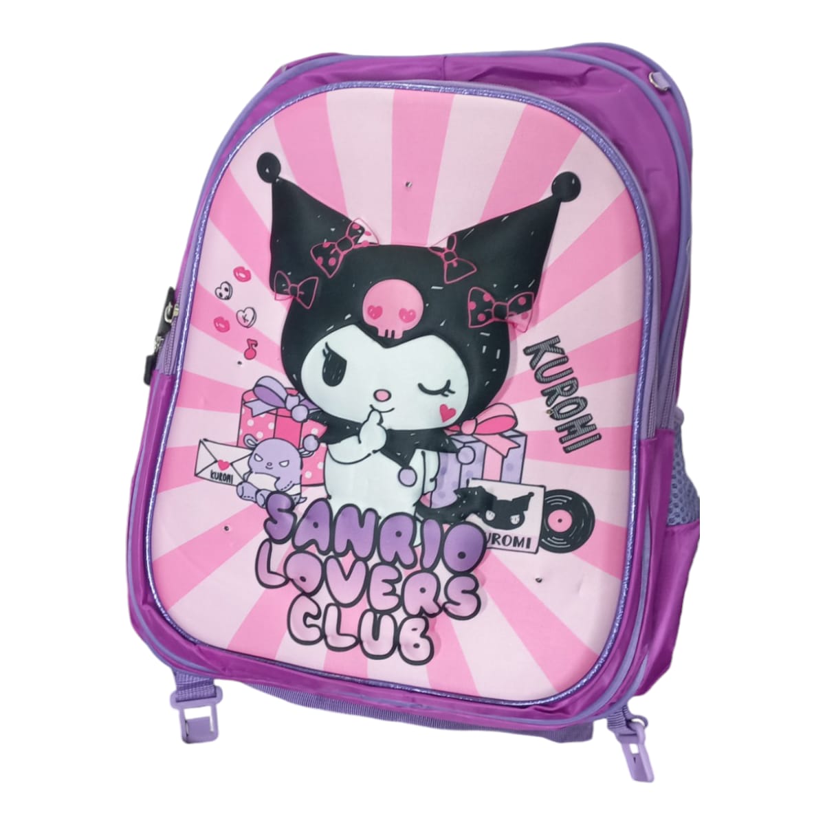 Mochila Escolar Lapicera Lonchera Térmica 3piezas Mochilas Para Niños Primaria Con Gran Capacidad Dibujo 3D Kuromi