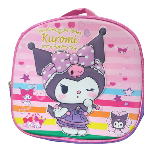 Mochila Escolar Lapicera Lonchera Térmica 3piezas Mochilas Para Niños Primaria Con Gran Capacidad Dibujo 3D Kuromi