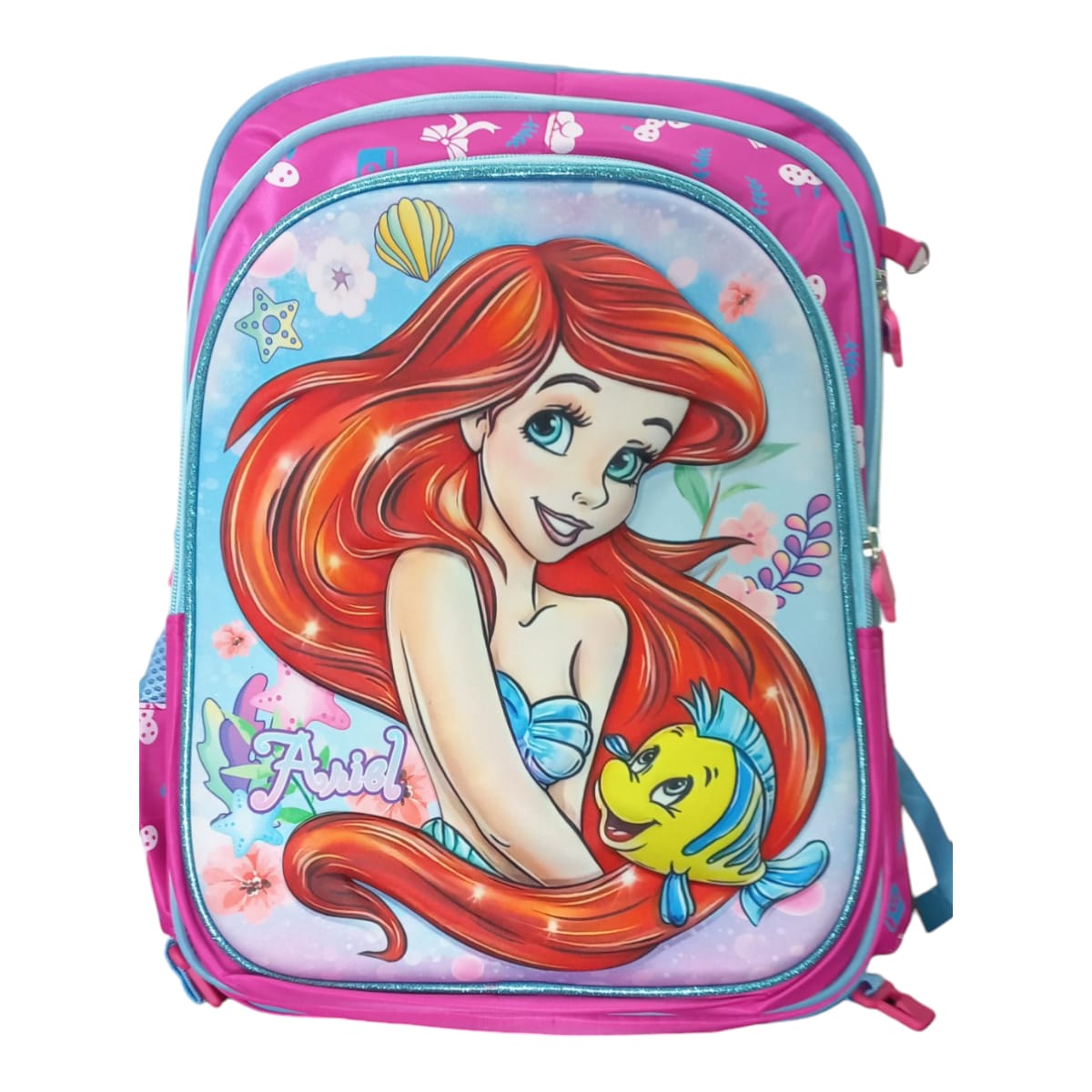 Mochila Escolar Lapicera Lonchera Térmica 3piezas Mochilas Para Niños Primaria Con Gran Capacidad Dibujo 3D Princesas Disney