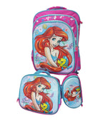 Mochila Escolar Lapicera Lonchera Térmica 3piezas Mochilas Para Niños Primaria Con Gran Capacidad Dibujo 3D Princesas Disney