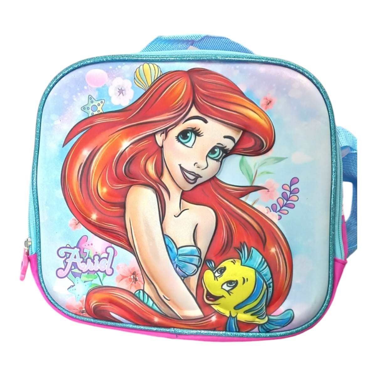 Mochila Escolar Lapicera Lonchera Térmica 3piezas Mochilas Para Niños Primaria Con Gran Capacidad Dibujo 3D Princesas Disney