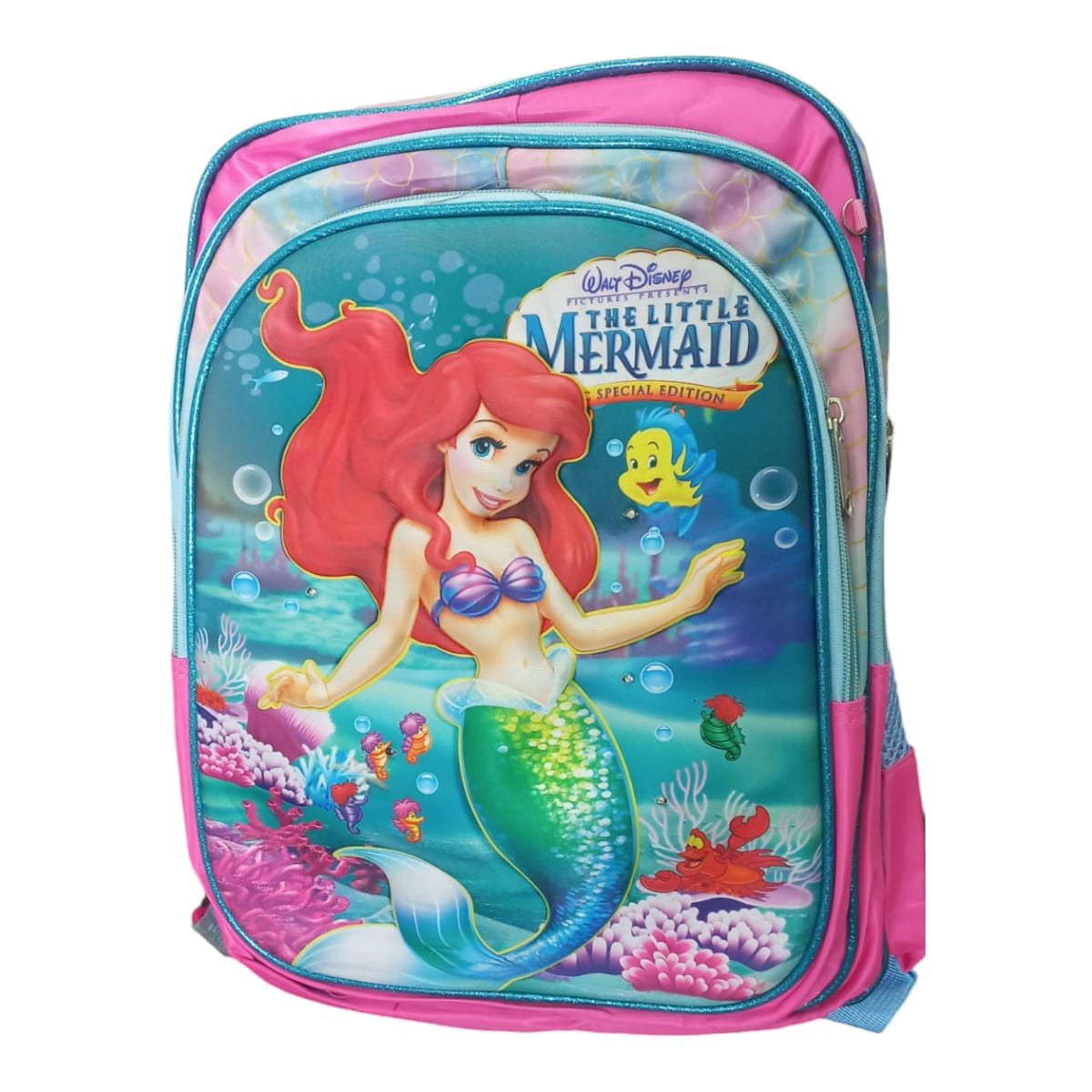 Mochila Escolar Lapicera Lonchera Térmica 3piezas Mochilas Para Niños Primaria Con Gran Capacidad Dibujo 3D Princesas Disney