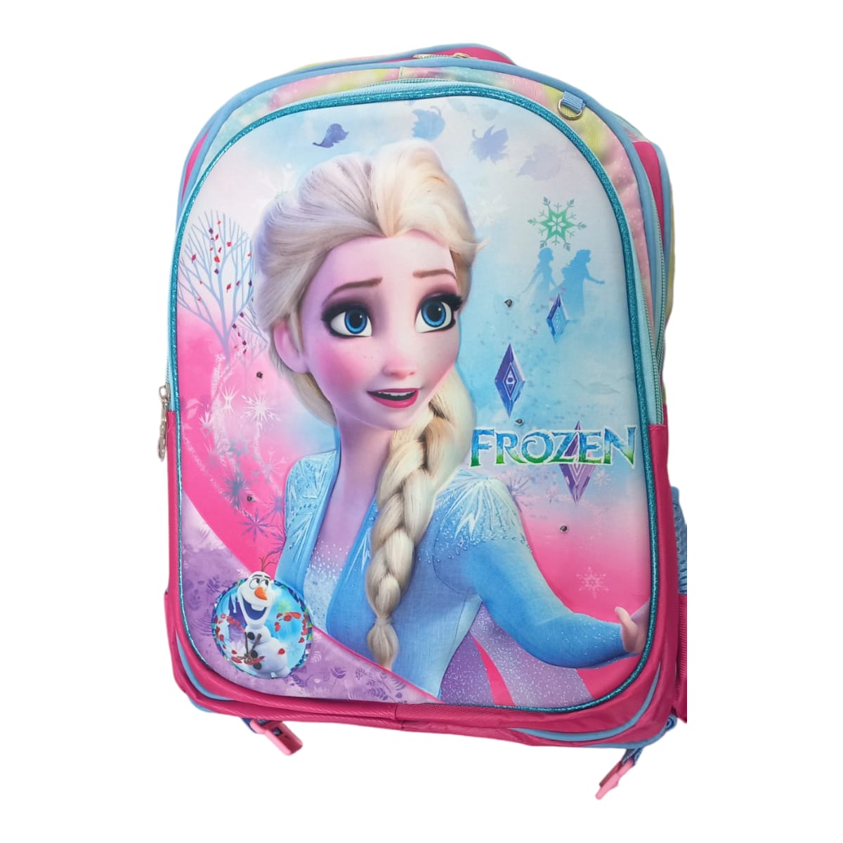 Mochila Escolar Lapicera Lonchera Térmica 3piezas Mochilas Para Niños Primaria Con Gran Capacidad Dibujo 3D Princesas Disney