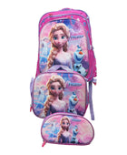 Mochila Escolar Lapicera Lonchera Térmica 3piezas Mochilas Para Niños Primaria Con Gran Capacidad Dibujo 3D Princesas Disney