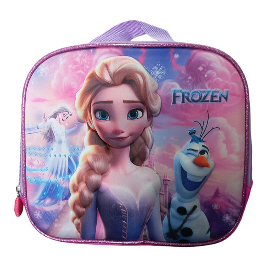 Mochila Escolar Lapicera Lonchera Térmica 3piezas Mochilas Para Niños Primaria Con Gran Capacidad Dibujo 3D Princesas Disney