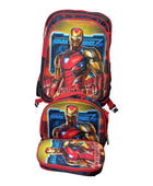 Mochila Escolar Lapicera Lonchera Térmica 3piezas Mochilas Para Niños Primaria Con Gran Capacidad Dibujo 3D Marvel