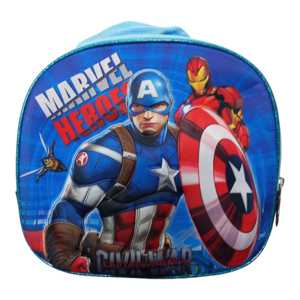 Mochila Escolar Lapicera Lonchera Térmica 3piezas Mochilas Para Niños Primaria Con Gran Capacidad Dibujo 3D Marvel
