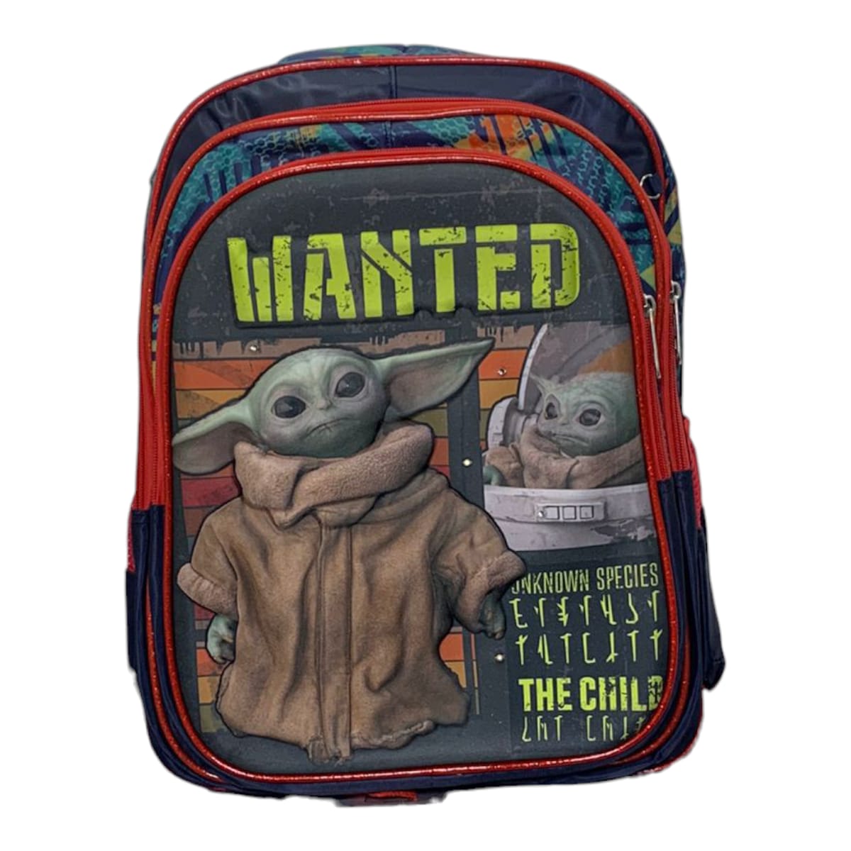 Mochila Escolar Lapicera Lonchera Térmica 3piezas Mochilas Para Niños Primaria Con Gran Capacidad Dibujo 3D Baby Yoda