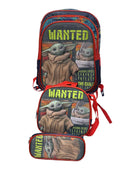 Mochila Escolar Lapicera Lonchera Térmica 3piezas Mochilas Para Niños Primaria Con Gran Capacidad Dibujo 3D Baby Yoda