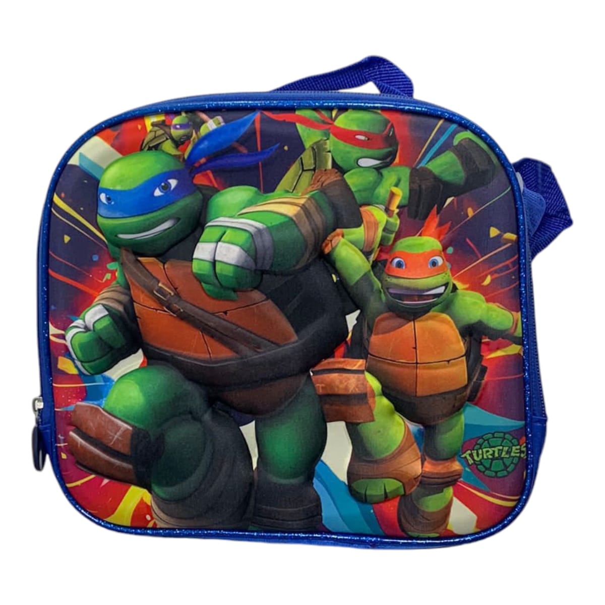 Mochila Escolar Lapicera Lonchera Térmica 3piezas Mochilas Para Niños Primaria Con Gran Capacidad Dibujo 3D Tortugas Ninja