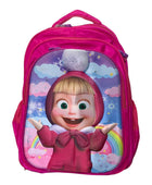 Mochila Escolar Lapicera Lonchera Térmica 3piezas Mochilas Para Niños Primaria Con Gran Capacidad Dibujo 3D Masha y el Oso