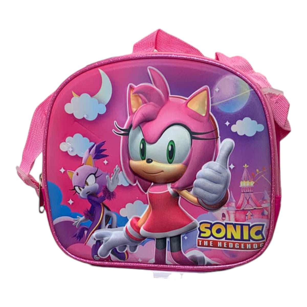 Mochila Escolar Lapicera Lonchera Térmica 3piezas Mochilas Para Niños Primaria Con Gran Capacidad Dibujo 3D Sonic