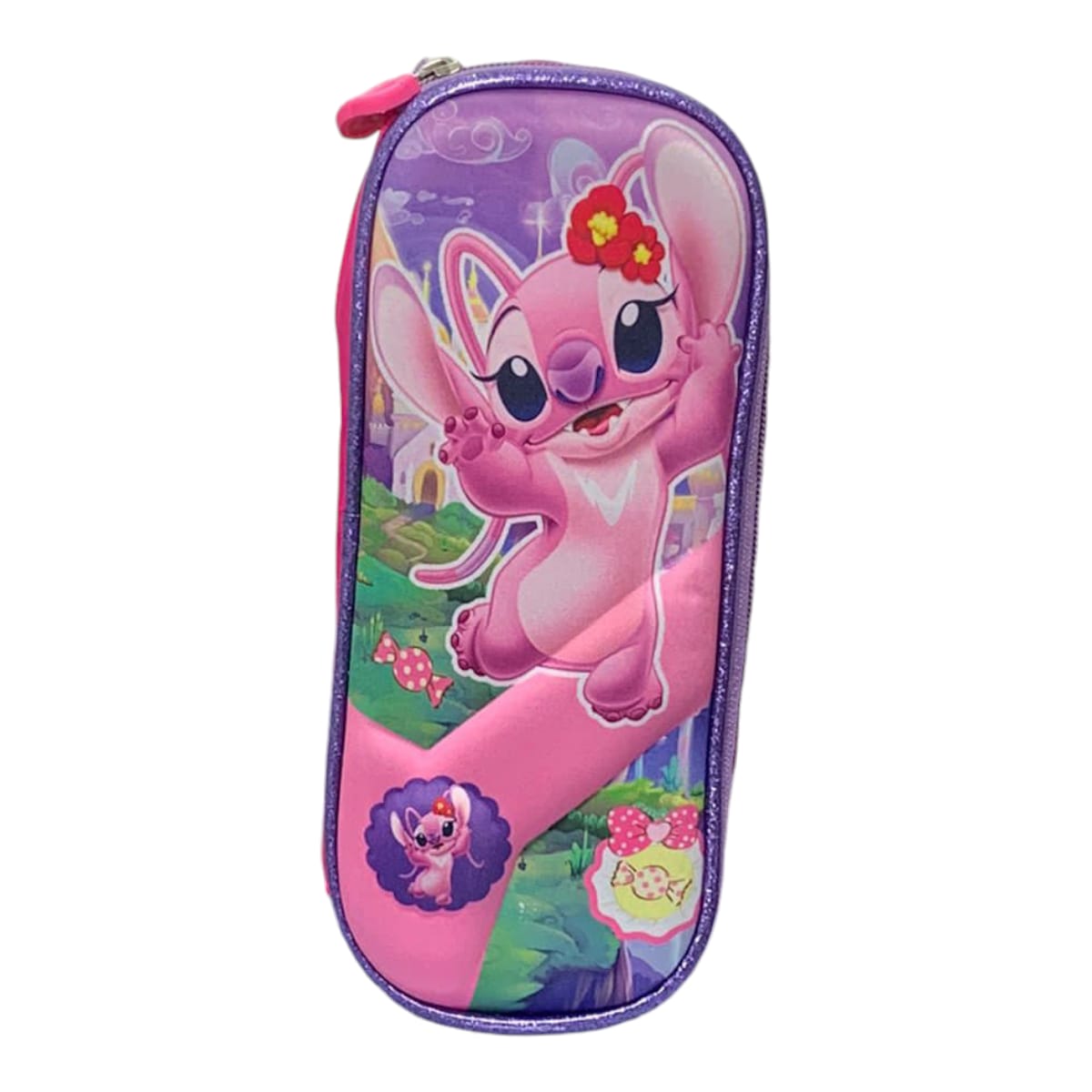 Mochila Escolar Lapicera Lonchera Térmica 3piezas Mochilas Para Niños Primaria Con Gran Capacidad Dibujo 3D Lilo y Stitch