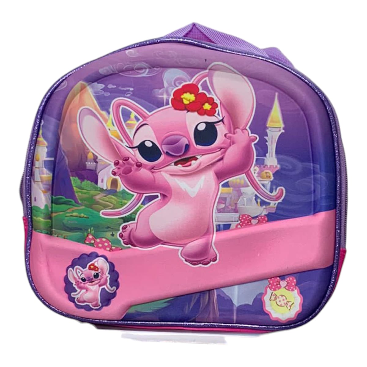 Mochila Escolar Lapicera Lonchera Térmica 3piezas Mochilas Para Niños Primaria Con Gran Capacidad Dibujo 3D Lilo y Stitch