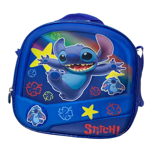 Mochila Escolar Lapicera Lonchera Térmica 3piezas Mochilas Para Niños Primaria Con Gran Capacidad Dibujo 3D Lilo y Stitch