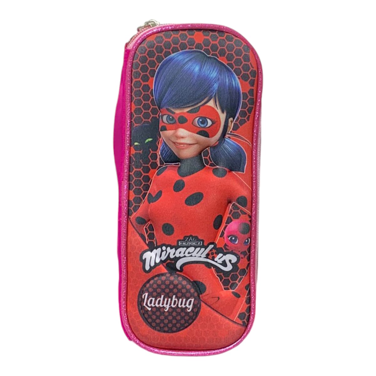 Mochila Escolar Lapicera Lonchera Térmica 3piezas Mochilas Para Niños Primaria Con Gran Capacidad Dibujo 3D Ladybug