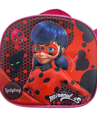 Mochila Escolar Lapicera Lonchera Térmica 3piezas Mochilas Para Niños Primaria Con Gran Capacidad Dibujo 3D Ladybug