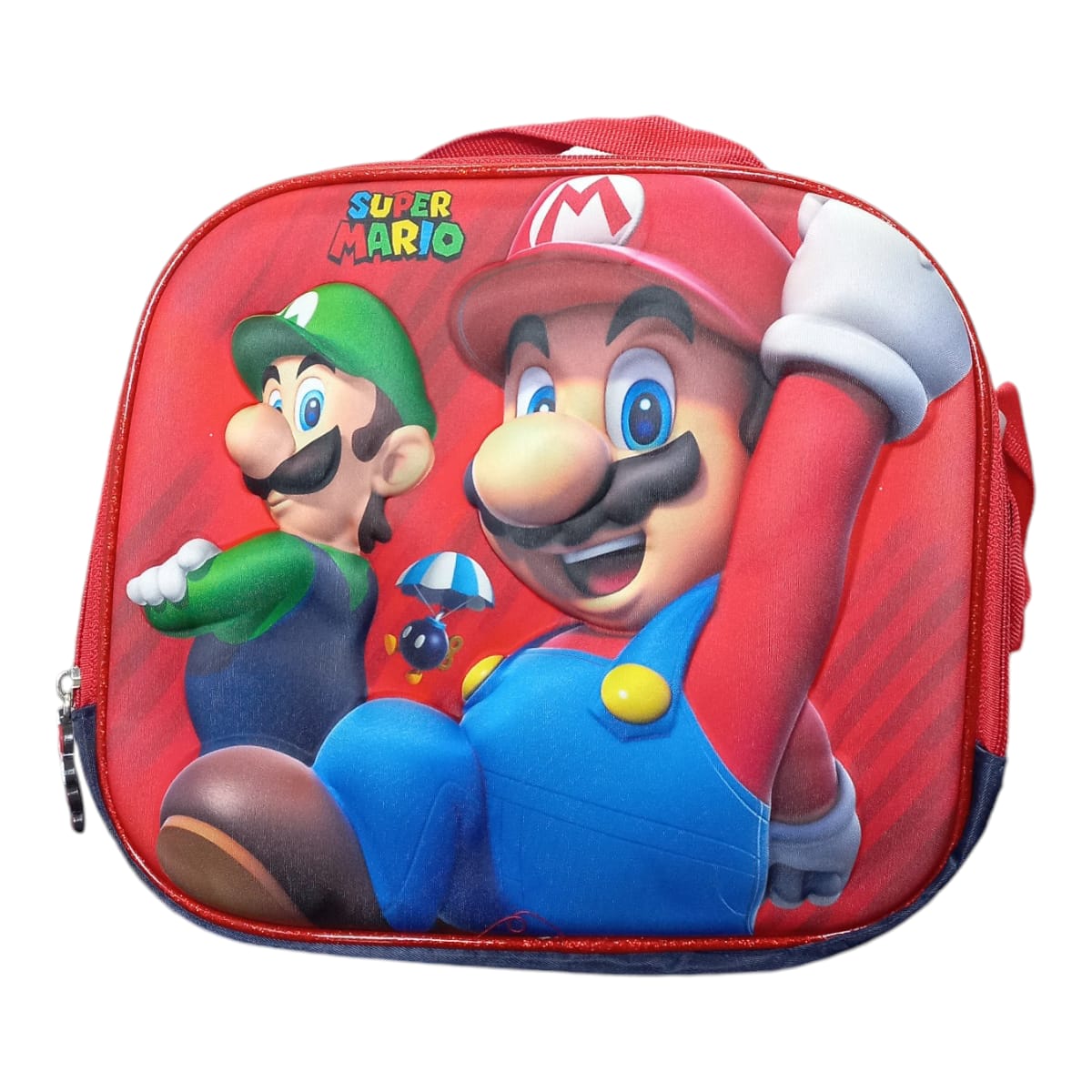 Mochila Escolar Lapicera Lonchera Térmica 3piezas Mochilas Para Niños Primaria Con Gran Capacidad  Dibujo 3D Mario Bross