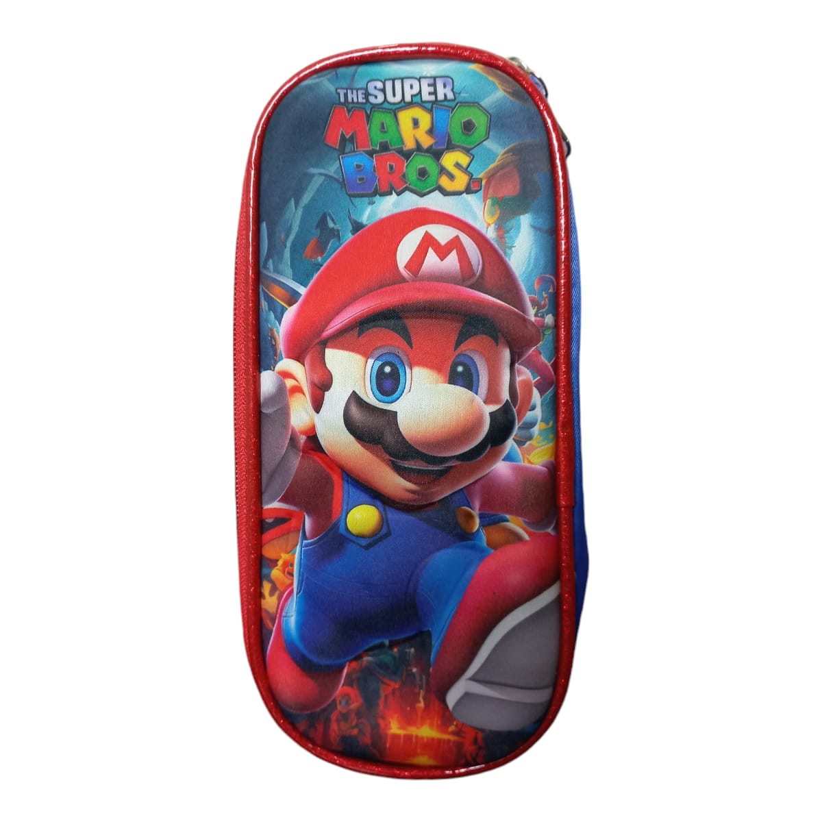 Mochila Escolar Lapicera Lonchera Térmica 3piezas Mochilas Para Niños Primaria Con Gran Capacidad  Dibujo 3D Mario Bross
