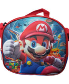 Mochila Escolar Lapicera Lonchera Térmica 3piezas Mochilas Para Niños Primaria Con Gran Capacidad  Dibujo 3D Mario Bross