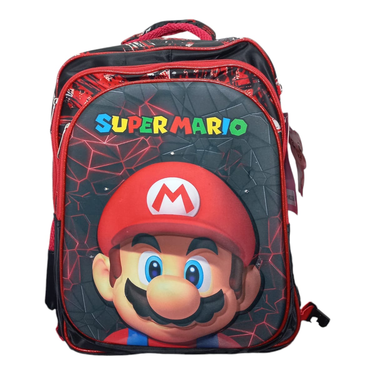 Mochila Escolar Lapicera Lonchera Térmica 3piezas Mochilas Para Niños Primaria Con Gran Capacidad  Dibujo 3D Mario Bross