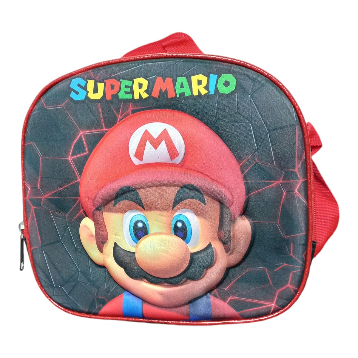 Mochila Escolar Lapicera Lonchera Térmica 3piezas Mochilas Para Niños Primaria Con Gran Capacidad  Dibujo 3D Mario Bross