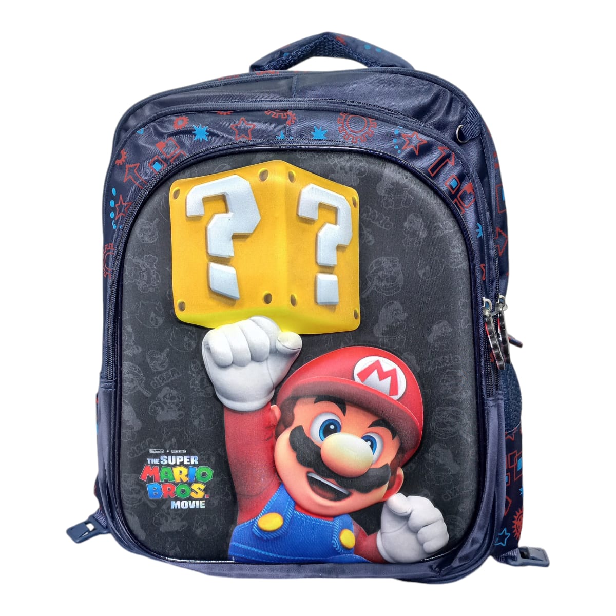 Mochila Escolar Lapicera Lonchera Térmica 3piezas Mochilas Para Niños Primaria Con Gran Capacidad  Dibujo 3D Mario Bross